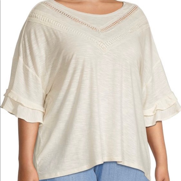 Philosophy | Tops | Nwt Philosophy Plus Ruffletrim Top | Poshmark